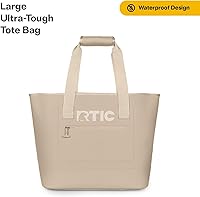 Vista 2 de Bolsa tote ultrarresistente RTIC, impermeable para playa, piscina, toalla, compras, de gran capacidad, resistente a perforaciones, grande