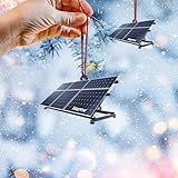 Personalized Solar Panel 2D Flat Christmas Ornament, Renewable Energy Ornament, Solar Power Technician Ornament TD-0923-WSDN