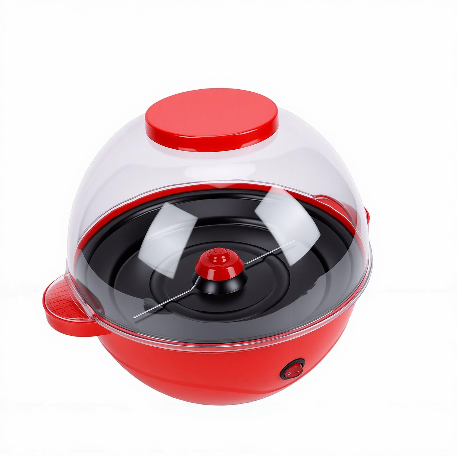 Macchina per Popcorn da 500 W con Agitatore Elettrico Rivestimento Antiaderente da 2,5 Litri per Snack Veloci e Serate di Cinema in 4 Minuti (Spina europea 220 V)