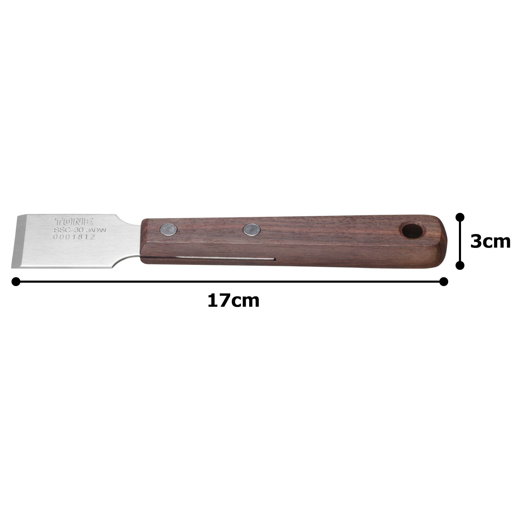 TONE stainless steel scraper tooth width 30mm SSC30