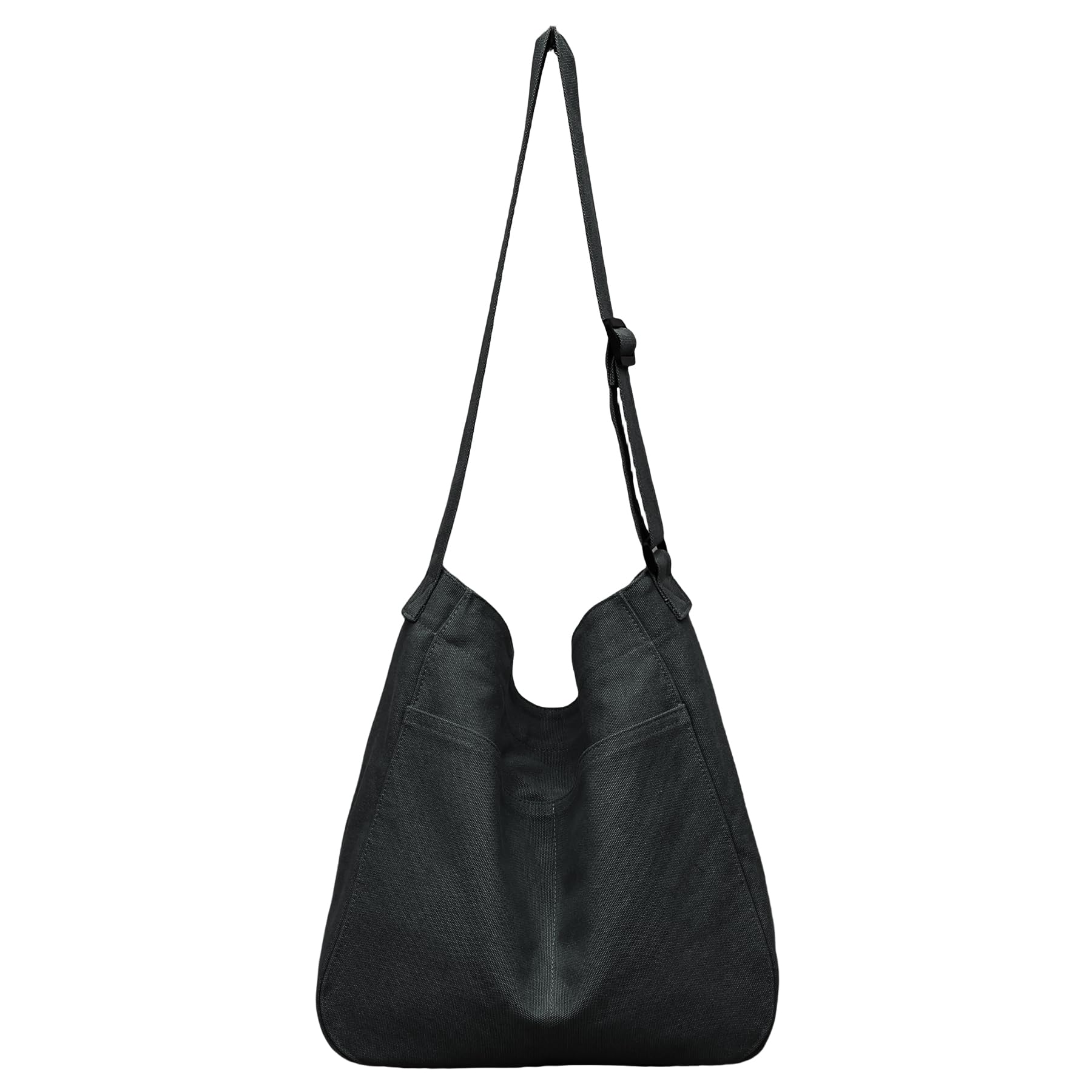 Hobo Bag Canvas Crossbody Shoulder Bag for Women and Men Large Casual Messenger Bags Canvas Tote Bag Travel Work