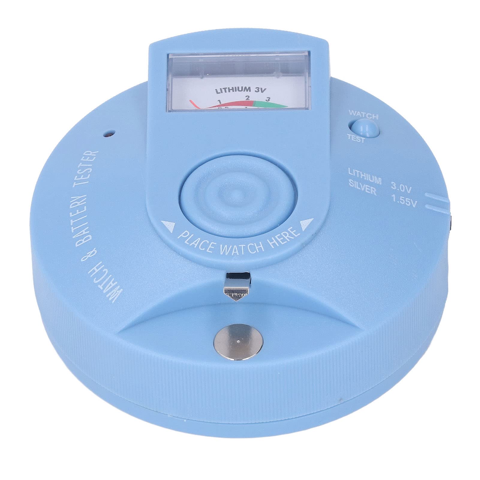 EMUKOEP Probador de Movimiento de Reloj, Herramienta de Reparación de Detección de Reloj Circular, Analizador de Energía de Batería de Botón