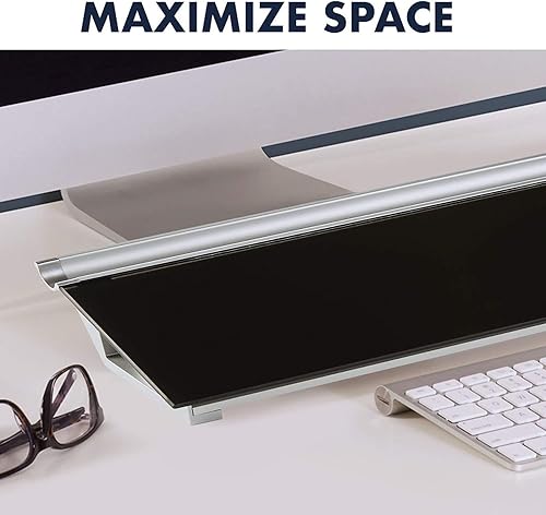 Vista 12 de Quartet GDP186B - Almohadilla de cristal para computadora de escritorio, 18 x 6 pulgadas, pizarra, superficie de borrado en seco, superficie negra