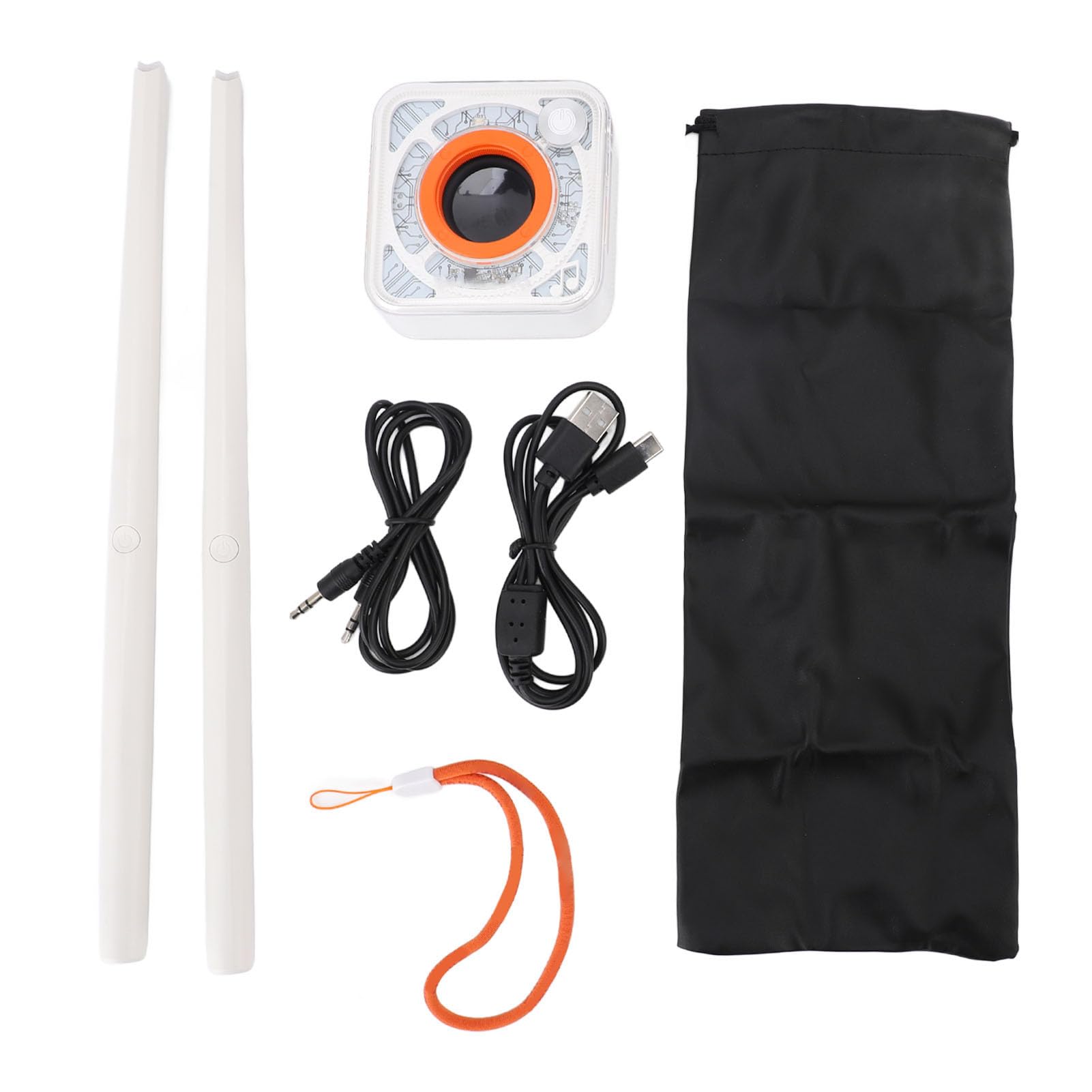 Batería electrónica, tocar la batería en cualquier lugar en cualquier momento, Virtual Air Drum Set con altavoz para bateristas principiantes practicantes Instrumentos musicales