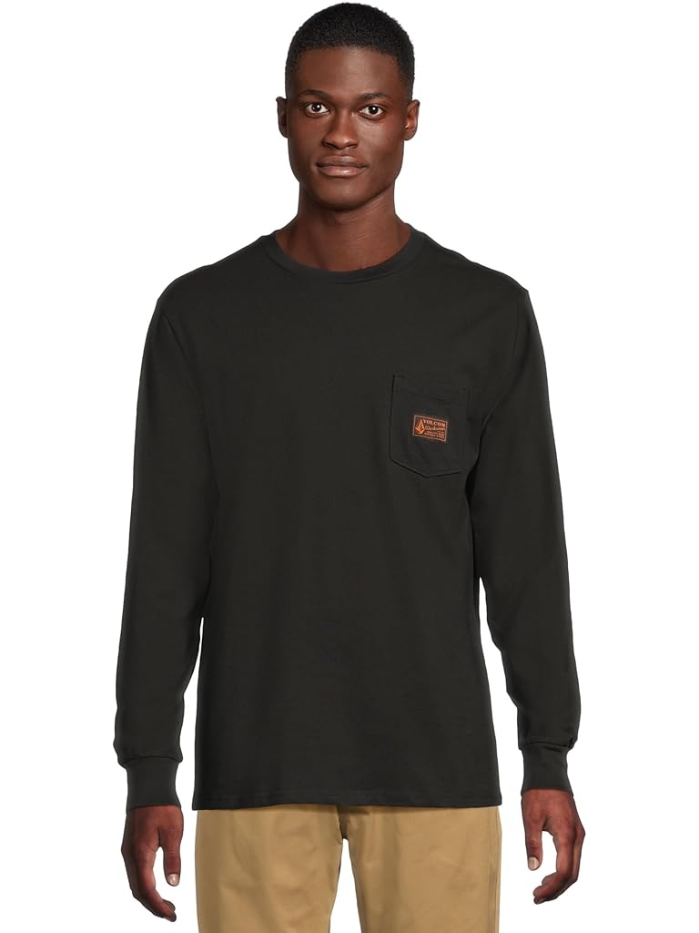 Black Volcom Volcom Workwear Certifico Long Sleeve Tee