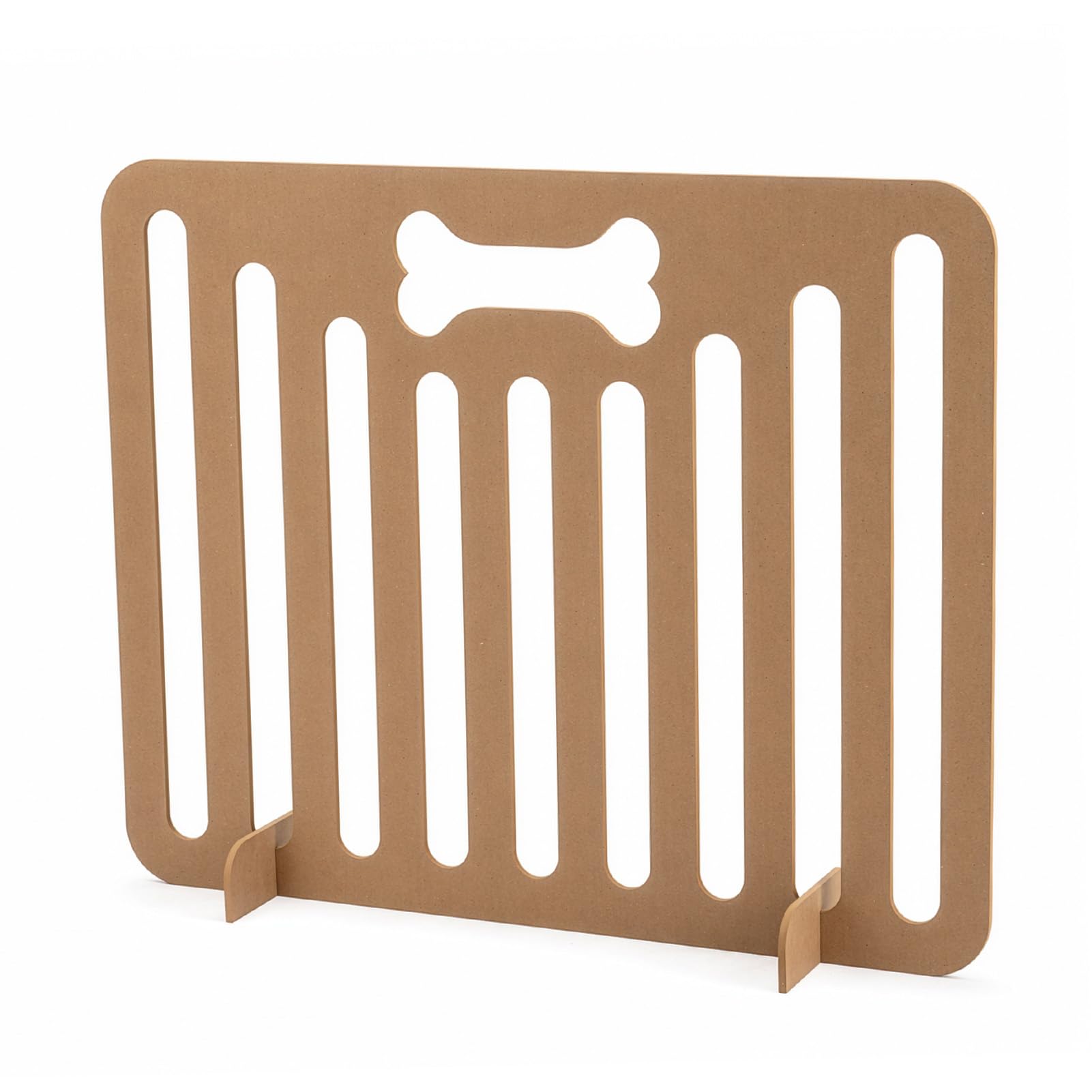 SUNNYNET See-Through Wooden Dog Barrier – No-Drill Pet Gate & Dog Stair Stopper for Doorways, Hallways and Stairs – Lightweight, Portable, Easy Access(60 x 75 cm/Small Dogs) (Natural Wood Color)