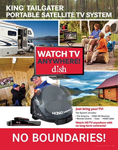 King Vq4550 Tailgater Bundle - Portable Satellite Tv Antenna And Dish Wally Hd Receiver #TOP1