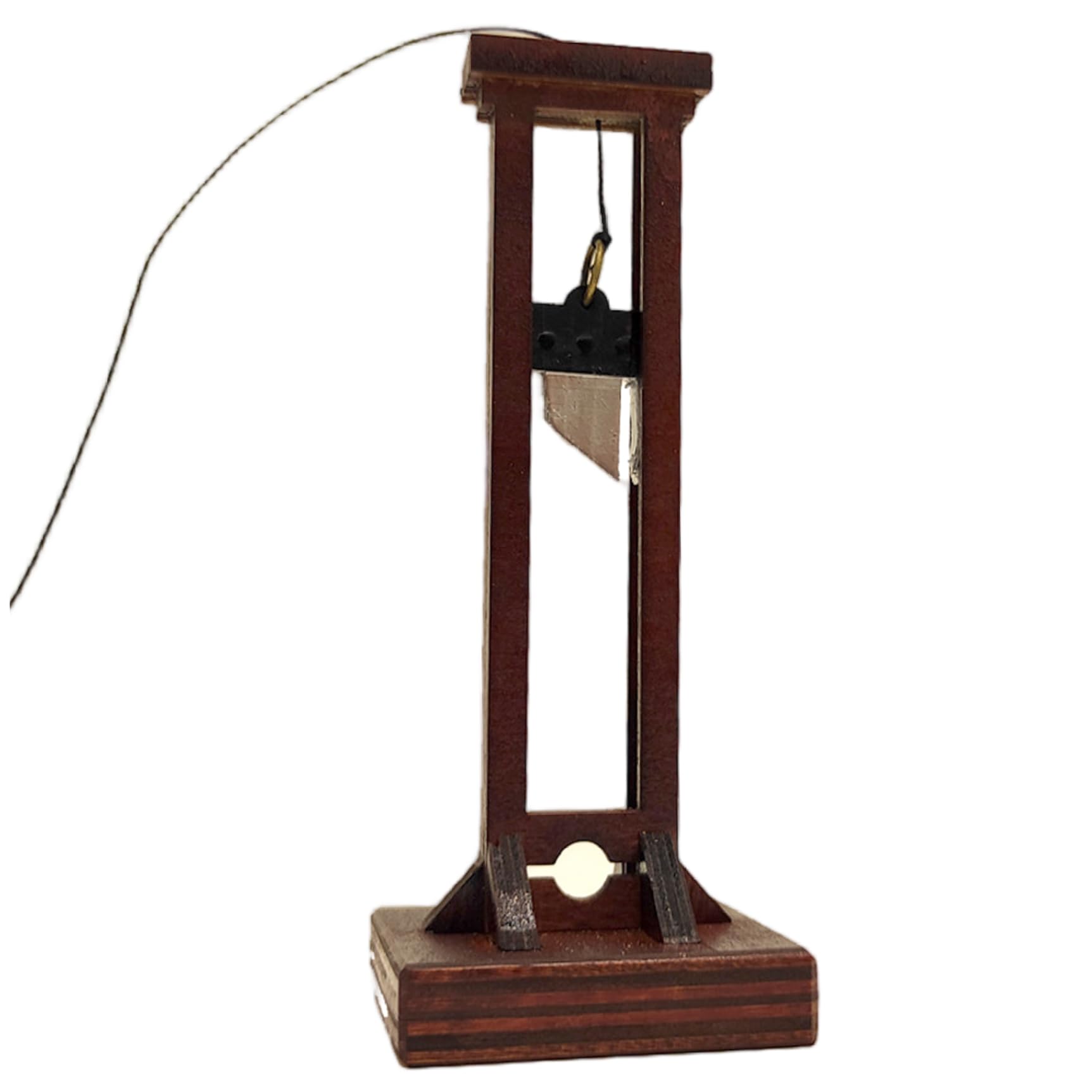 Jorzer Mini Guillotine en Bois, Potence, Cage de Prison, modèle Miniature, Jouet de Soldats, Figurines d'action, Accessoires, Jouets Jeu.