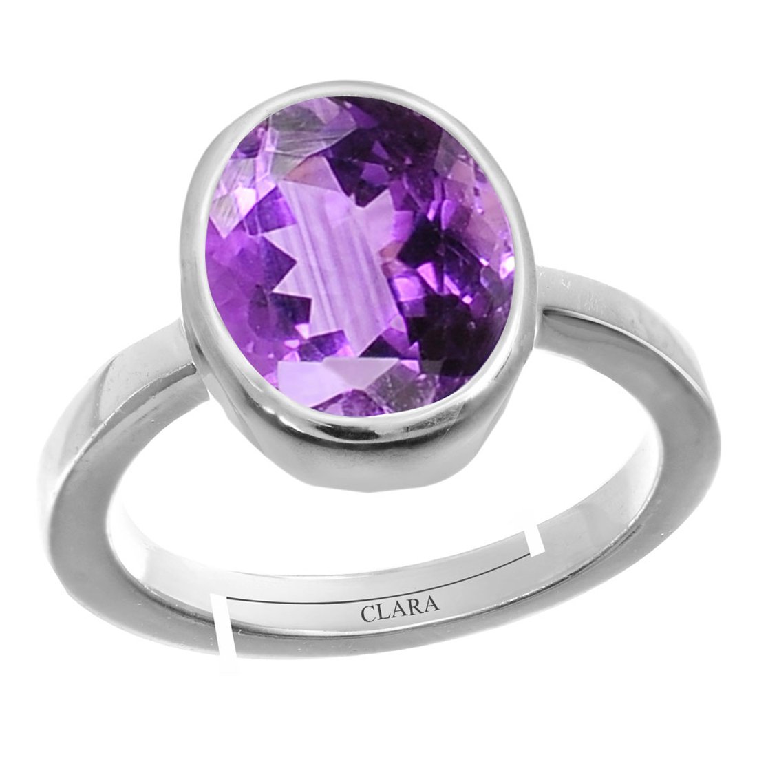 Clara Amethyst 4.8cts or 5.25ratti 92.5 Sterling Silver Adjustable Ring for Women (B0752LF434) Amazon Price History, Amazon Price Tracker