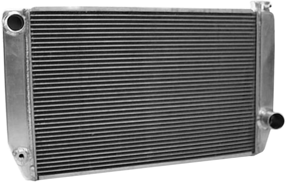 Griffin Radiator 1-55271-X MaxCool 31" x 16" 2-Row Radiator with 1.25" Tube and Top, Left, Bottom, Right Outlets