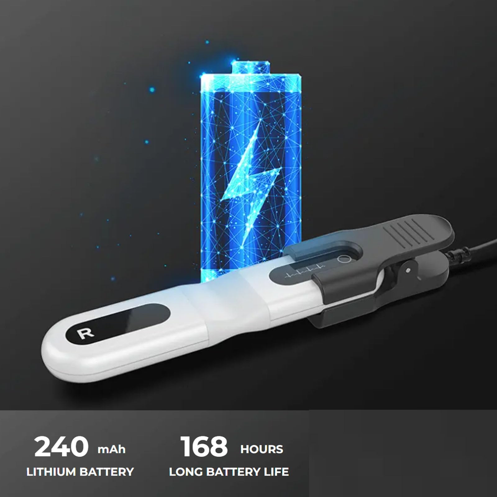Wellue 24 ore dispositivo ECG per la casa, analisi AI, ECG Event Recorder, compatibile con Ios e Android, Mac e Windows, tempo di monitoraggio da 5 minuti a 24 ore