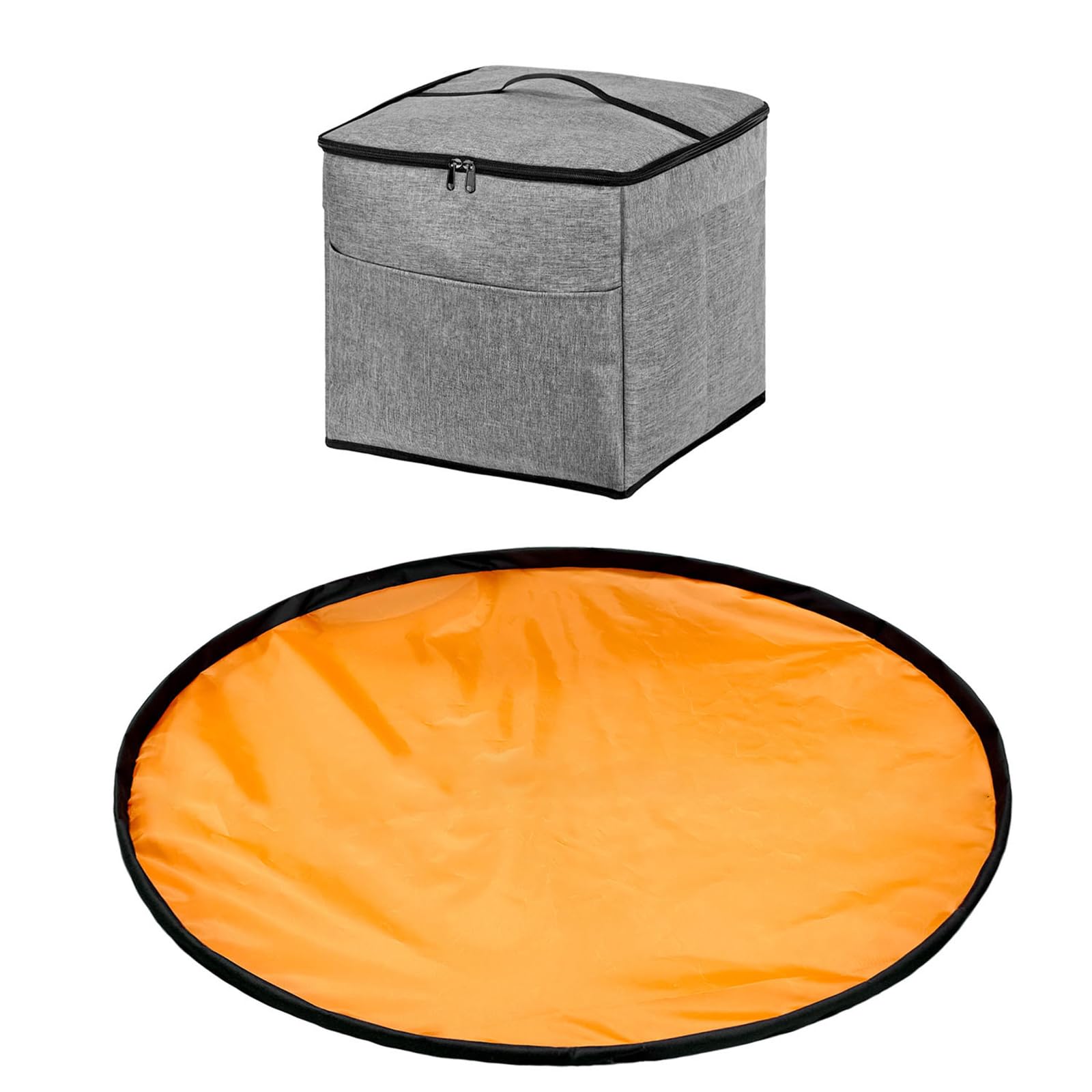Tapis de rangement jouets pliable 2 en 1 pour enfants de 5 à 8 ans