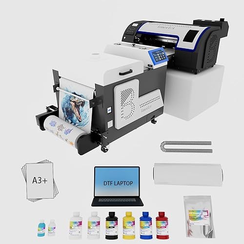 Lancelot Auto-Maintenance M1630 Pro-DTF Printer Machine-Doubled Speed Over L1800 with Auto-Powder Shaker Dryer,White Ink Circulation & Auto-Film Cutter,DTF Printer Bundle for T Shirt Printing