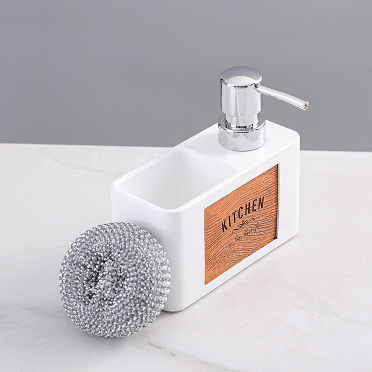 Dispensador de Loción para Manos y Lavavajillas en Cocina y Baño, Material Resina y Abs, Diseño Elegante y Mantenimiento Fácil