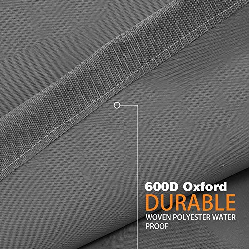 Vailge Rectangular Coffee Table Cover - Outdoor Lawn Patio Furniture Covers With Padded Handles And Durable Hem Cord - Heavy Duty And Waterproof,Fits Large Rectangular Coffee Table (Grey) #TOP3