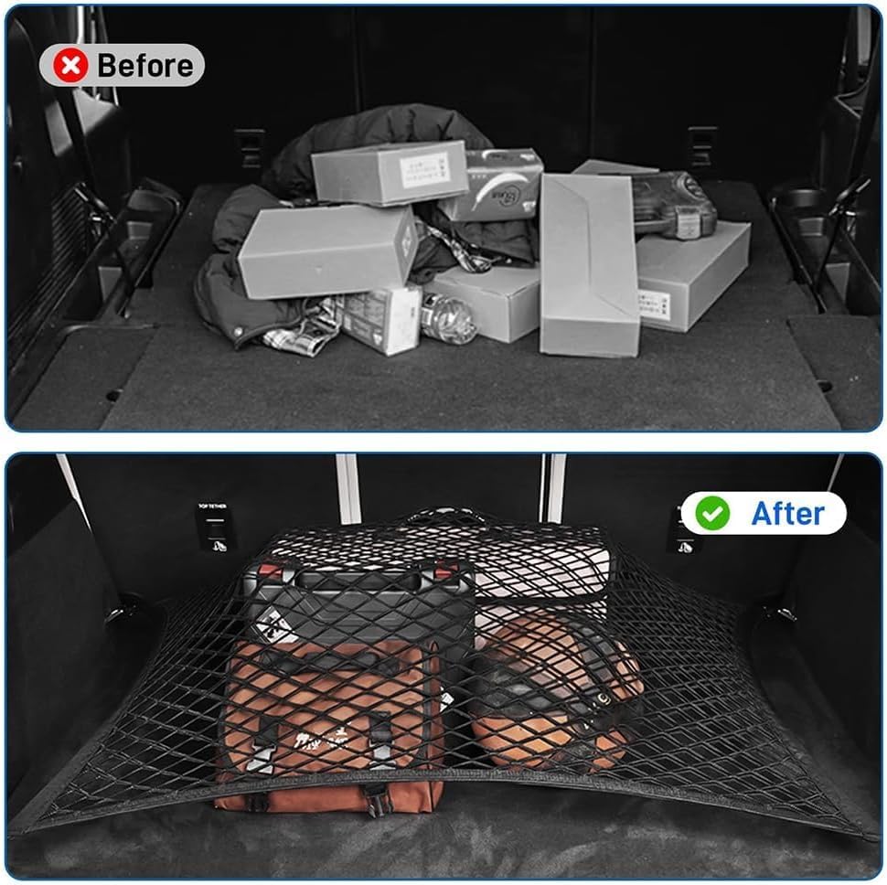 Filet voiture pour coffre pour BYD Han EV organisateur à double couche 70x50cm