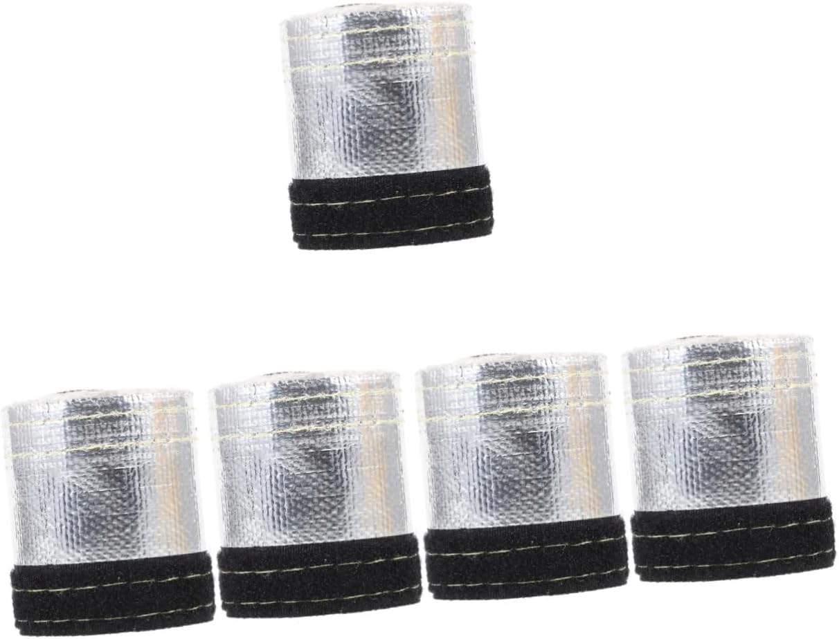 Luxshiny 5pcs Wire Sleeve High Temp Car Heat Insulation Wrap for Automotive Spark Wires Heat Shielding Tube for Exhaust Systems