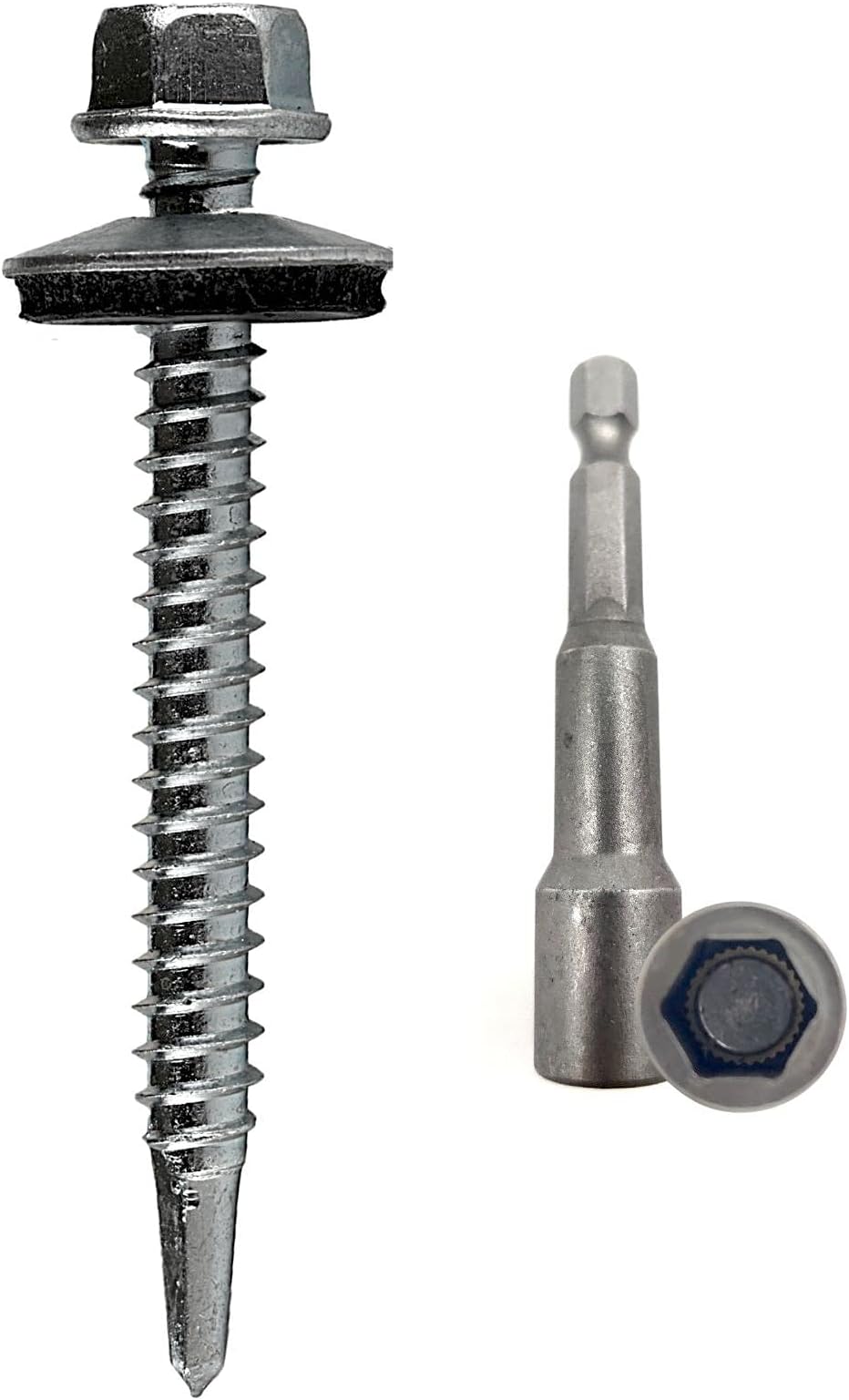 30 Stück Edelstahl Schrauben M8x25 - Selbstschneidende Blechschrauben Schwarz