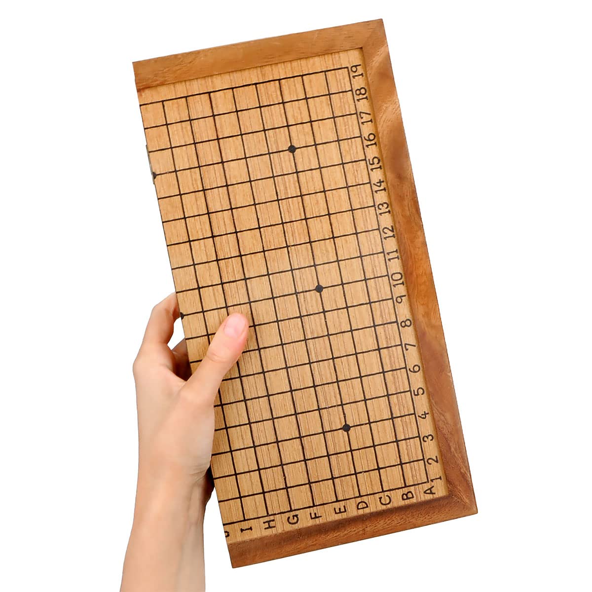 Logica Puzzles Art. Go - Drewniana gra Planszowa - Gra Strategiczna - Składana Pokrywa