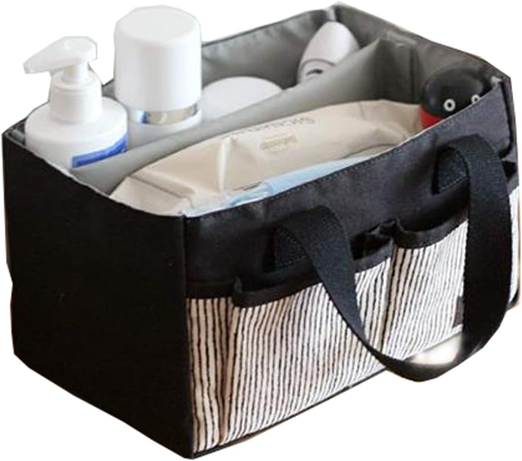 Baby Diaper Caddy Organizer Bag Portable Nursery Storage Bin for Diapers Car Travel Tote for Newborn Infant Nursery Essentials Storage Foldable Compact Baby Basket Diapers Baby Toys Gift Bag