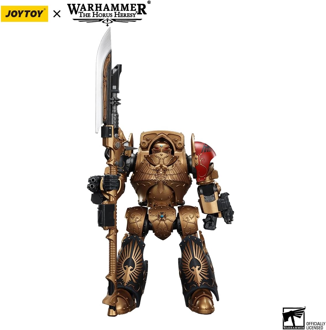JOYTOY Warhammer The Horus Heresy Legio Custodes Contemptor-Achillus Dreadnought 1/18 9.8in Action Figure with Exquisite Design, Gifts for Fans & Collectors