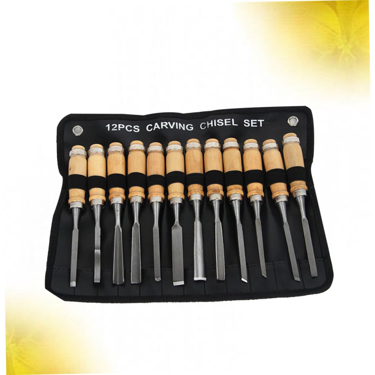 Kit de Couteaux de Sculpture sur Bois 12 Pièces en Acier au Carbone