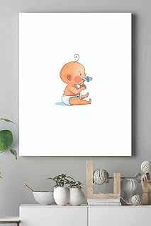 Postermanya (pster15295) Küçük Bebek Çocuk Odası Kanvas Tablo 50 x 70