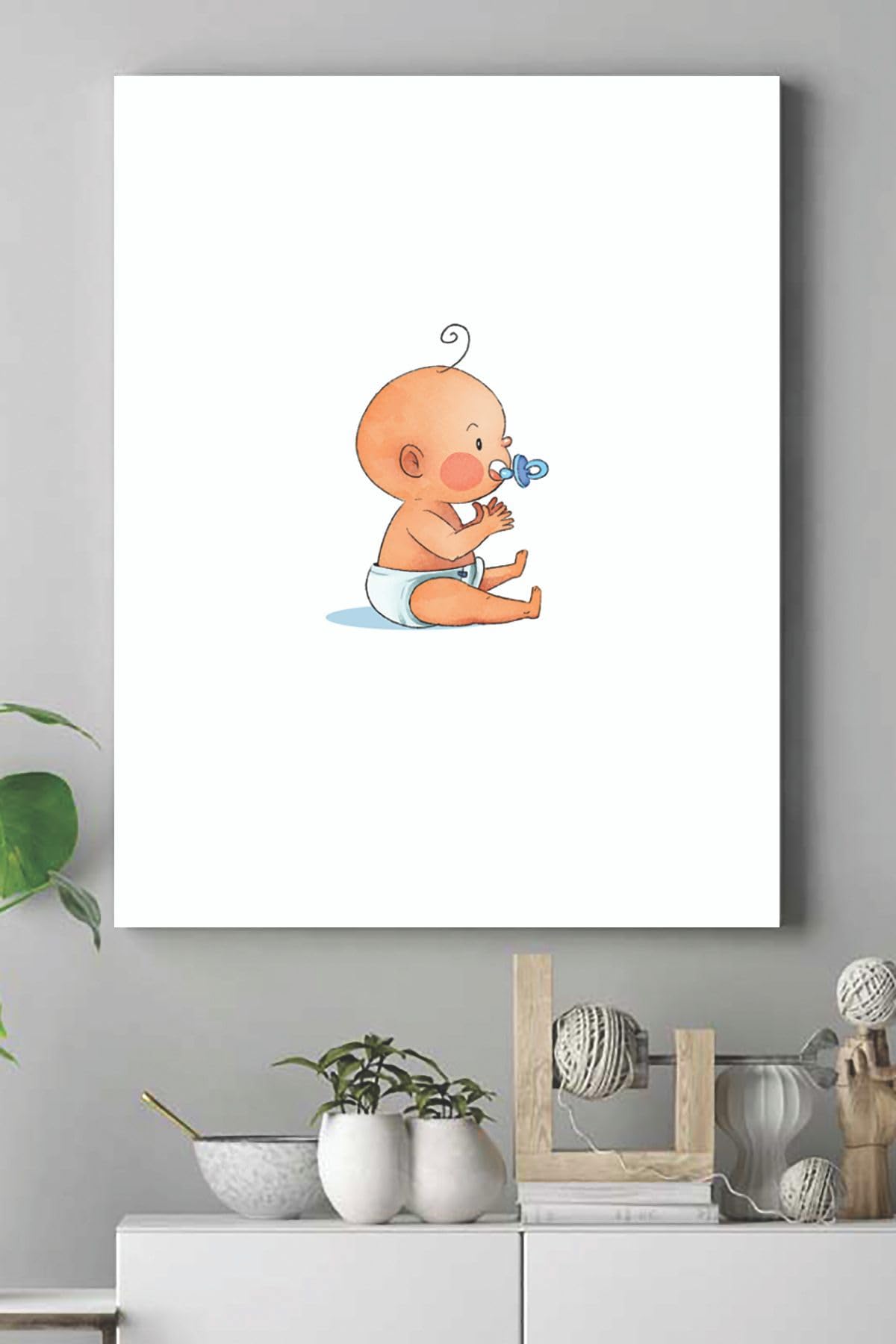 Postermanya (pster15295) Küçük Bebek Çocuk Odası Kanvas Tablo 50 x 70