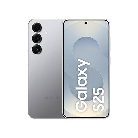 Samsung Galaxy S25 5G Smartphone with Galaxy AI (Silver Shadow, 1...