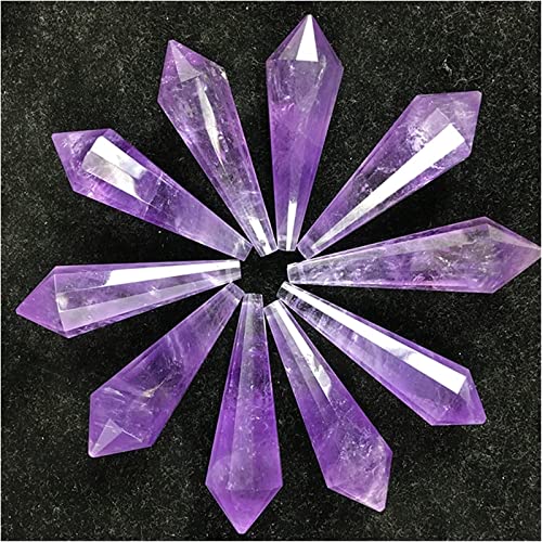 Péndulo de amatista natural para regalo espiritual con cristales de curación 5