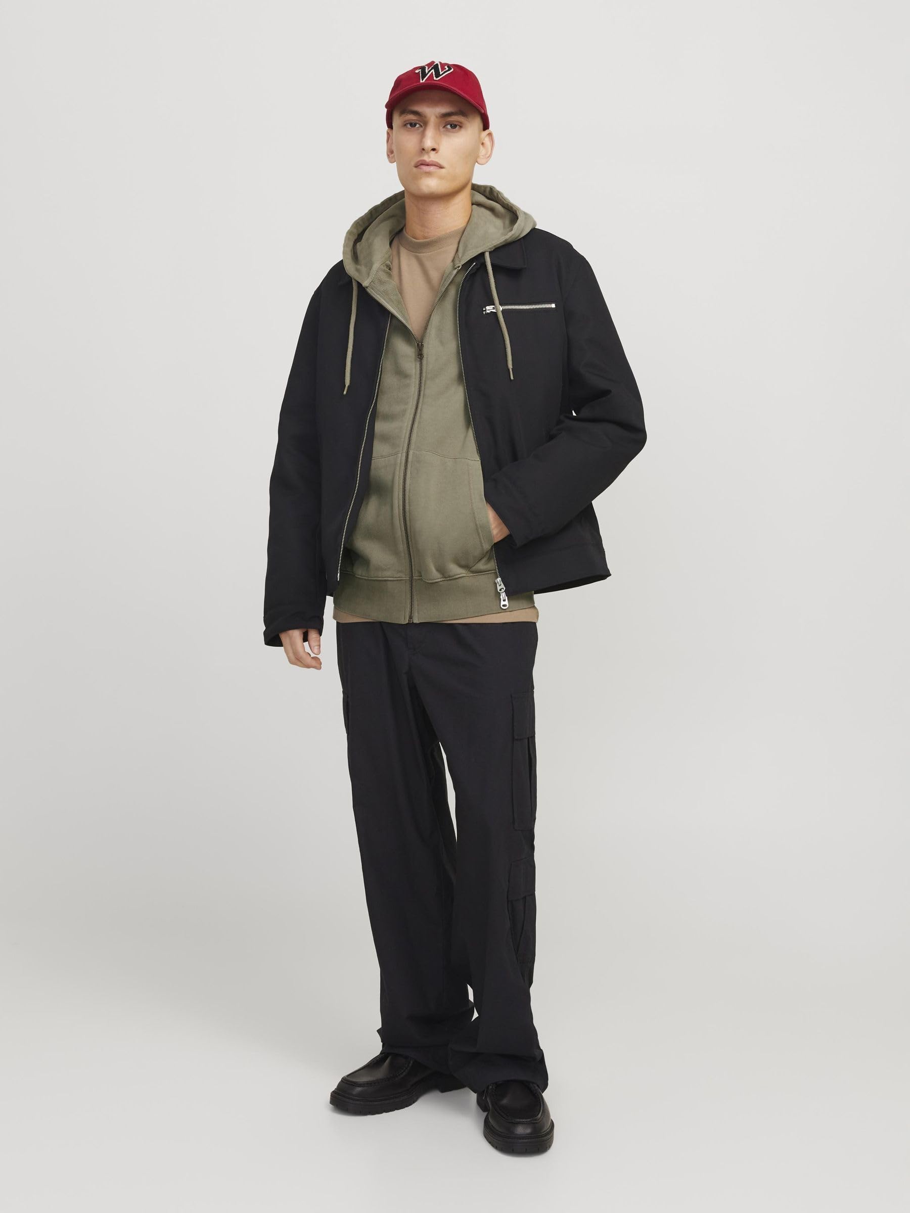 JACK & JONES Hoodie Plain Hoodie