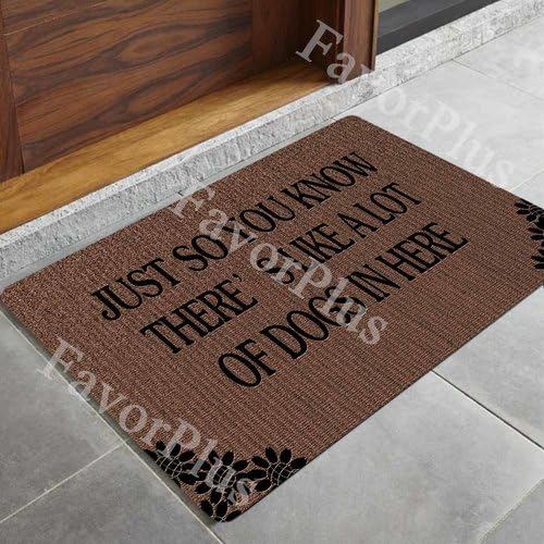 FavorPlus Welcome Beware of Wife Entrance Custom Doormat Door Mat Machine Washable Rug Non Slip Mats Bathroom Kitchen Decor Area Rug 15.7X23.6 Inch
