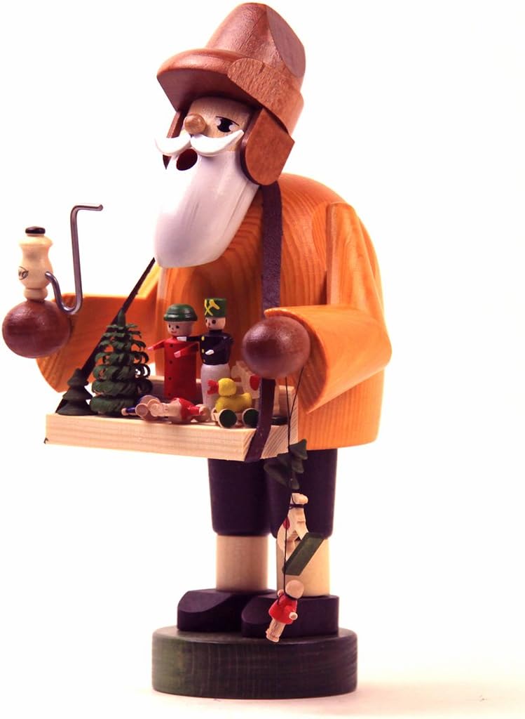 KWO Toy Vendor German Christmas Incense Smoker Handcrafted in Erzgebirge Germany