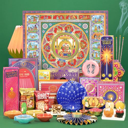 Phool Ramayana Diwali Gift Box | 16 Handpicked Festive Items | Premium Diwali Gift for Family, Friends & Corporate