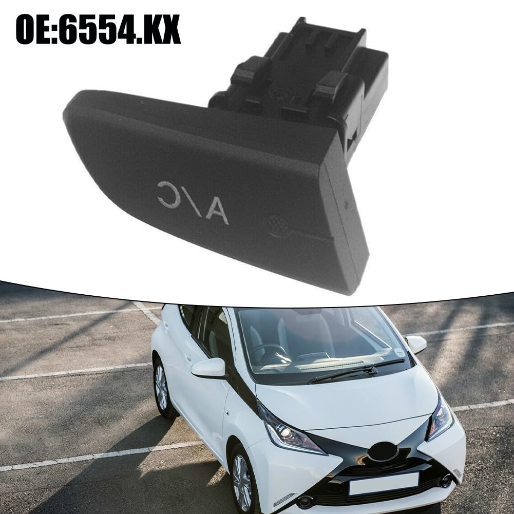 Pomolo Interruttore Aria Condizionata 6554.KX per Toyota Aygo 2005 2006 2007 2008 2009 2010 2011 2012 2013 2014 Modelli C1 107