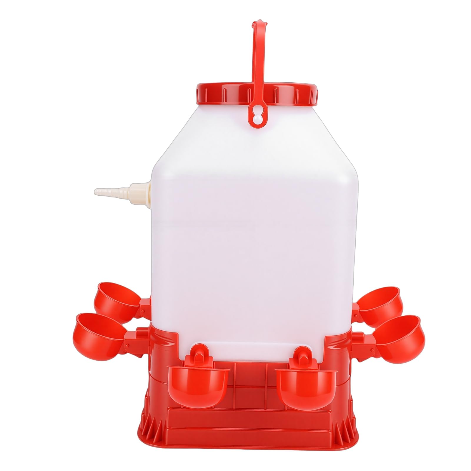 Tonysa Abbeveratoio Automatico per Pollame Dispenser Multifunzionale per Abbeveratoio per Pollame a 8 Ciotole di Grande capacità per Azienda Agricola