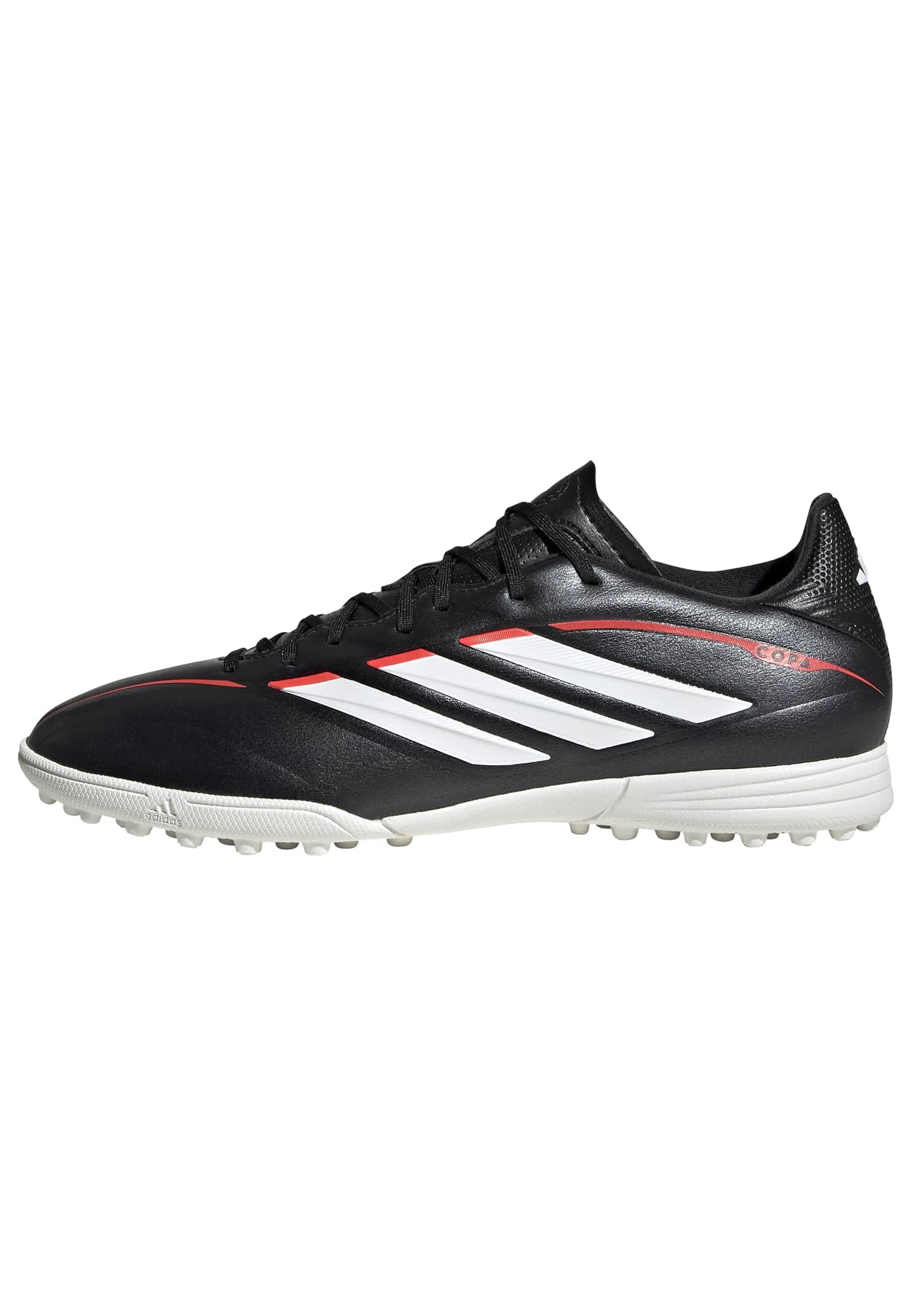 adidas Unisex Kids Copa Pure Iv League Turf Football Kids Shoes, Core Black/FTWR White/Lucid Red, 2 UK