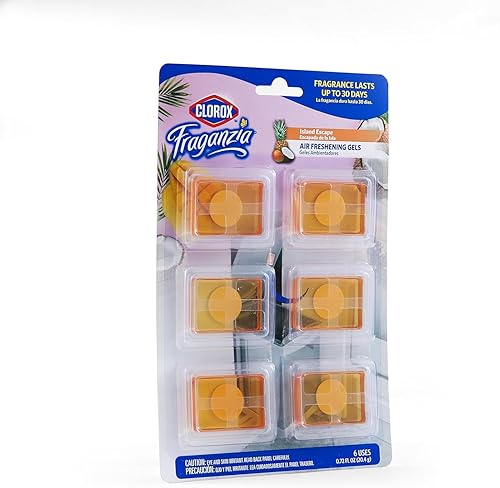 Miniatura 22 de Clorox Fraganzia - Gel ambientador adhesivo para botes de basura, lavanda con aroma a eucalipto, sin enchufe, desodorante y absorbente de olores