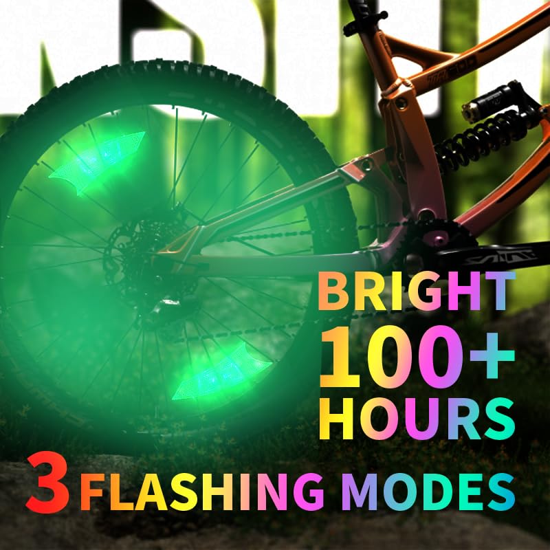Lumières LED pour rayons de vélo afin d'être visible la nuit aux intersections