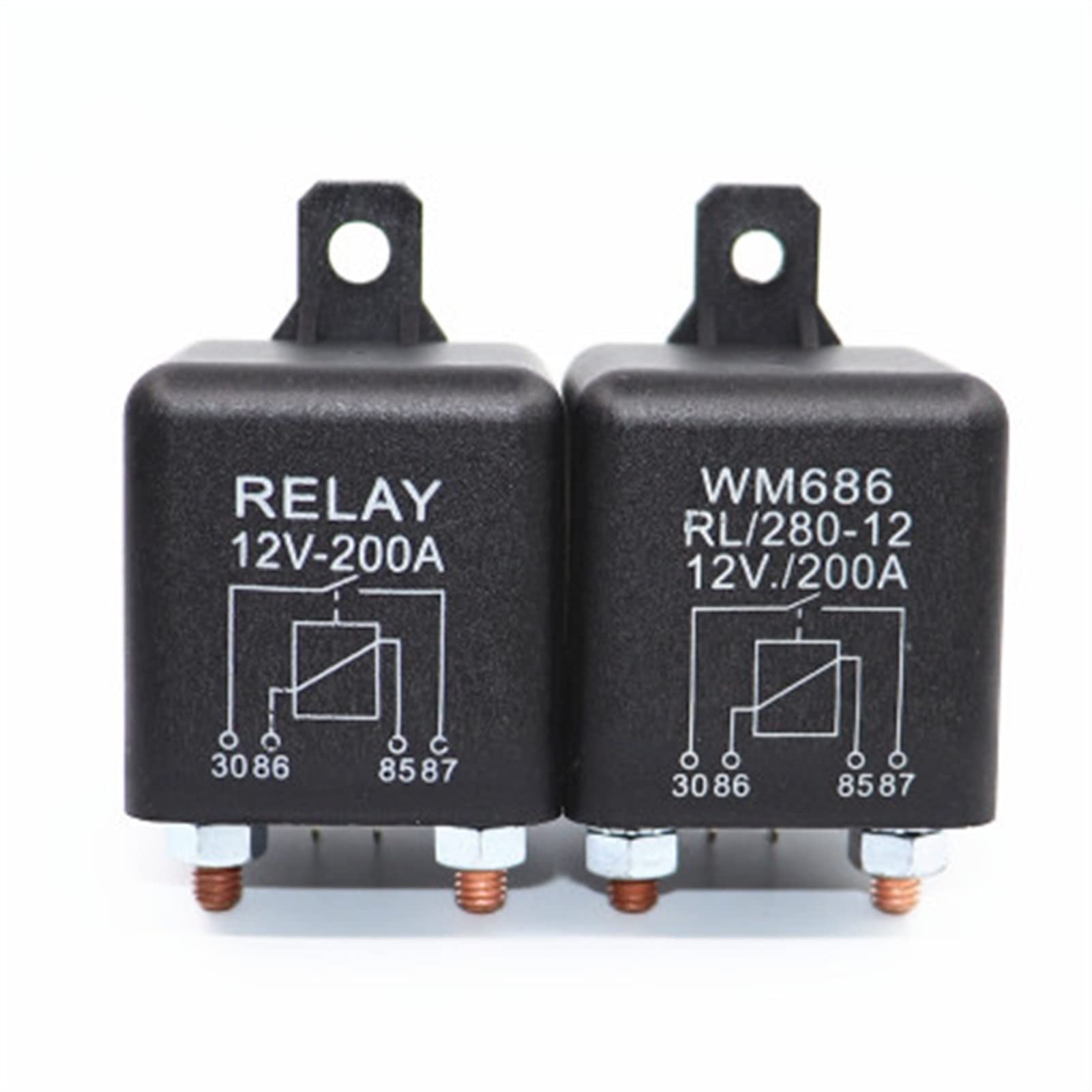 Relé para automóvil y camión, motor automotriz 24V/12V 200A/100A/120A tipo continuo modular (24V1.8W120A)