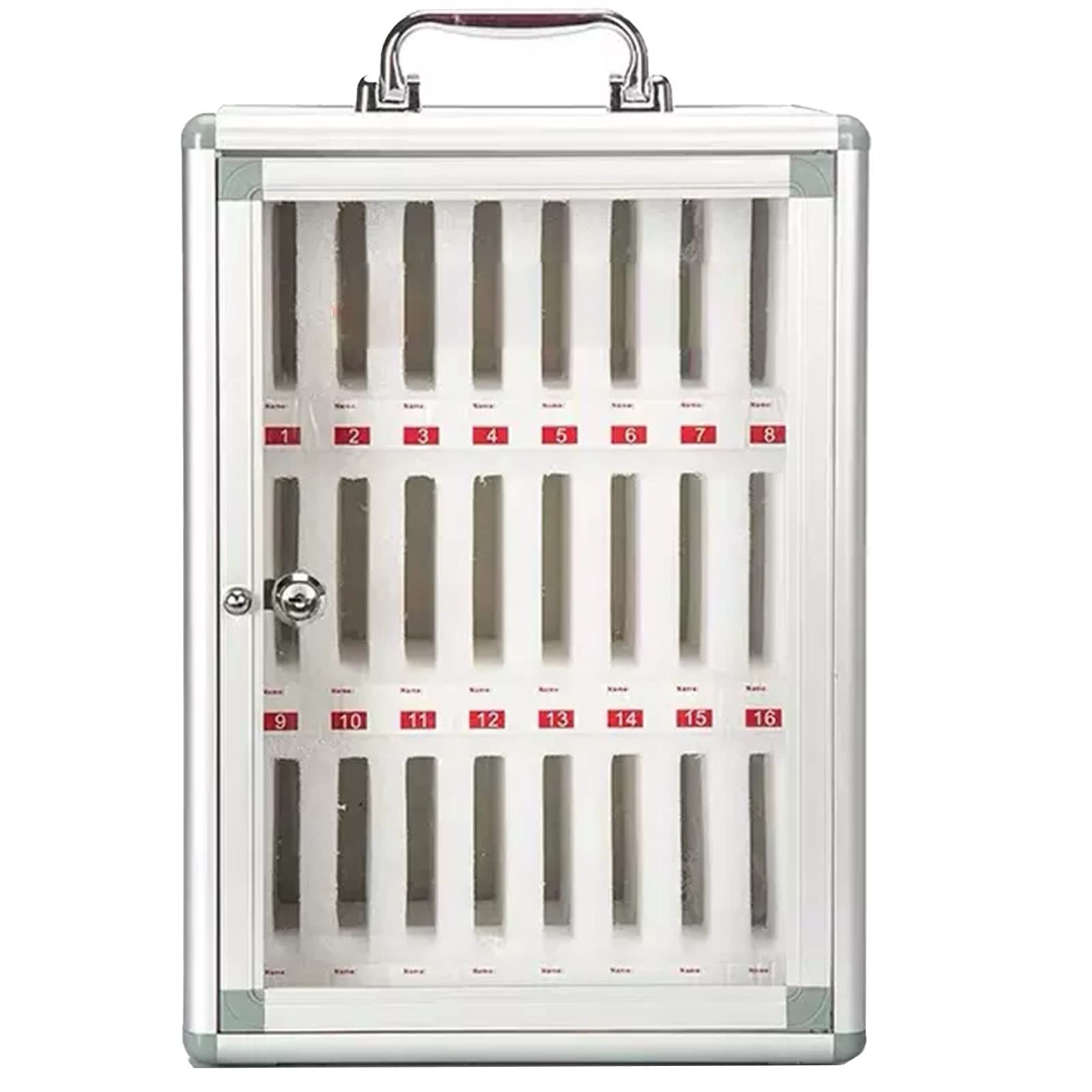 Caja de almacenamiento para teléfonos con aleación de aluminio portátil y segura