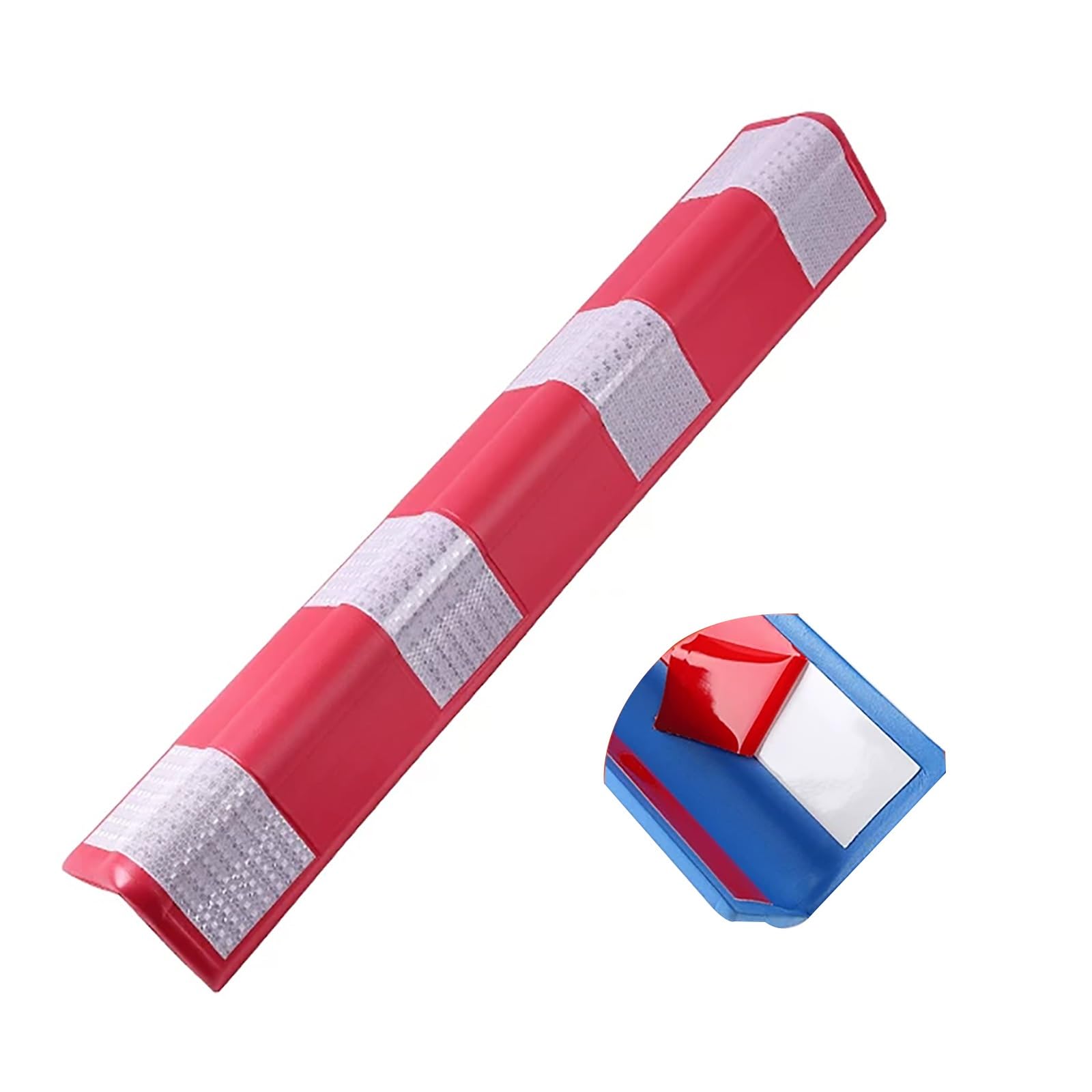 High Intensity Reflective Car Corner Guards for Night Visibility, Impact Protection, Weatherproof Reflective Safety Tape for Roads, Trailers, Construction(Red)