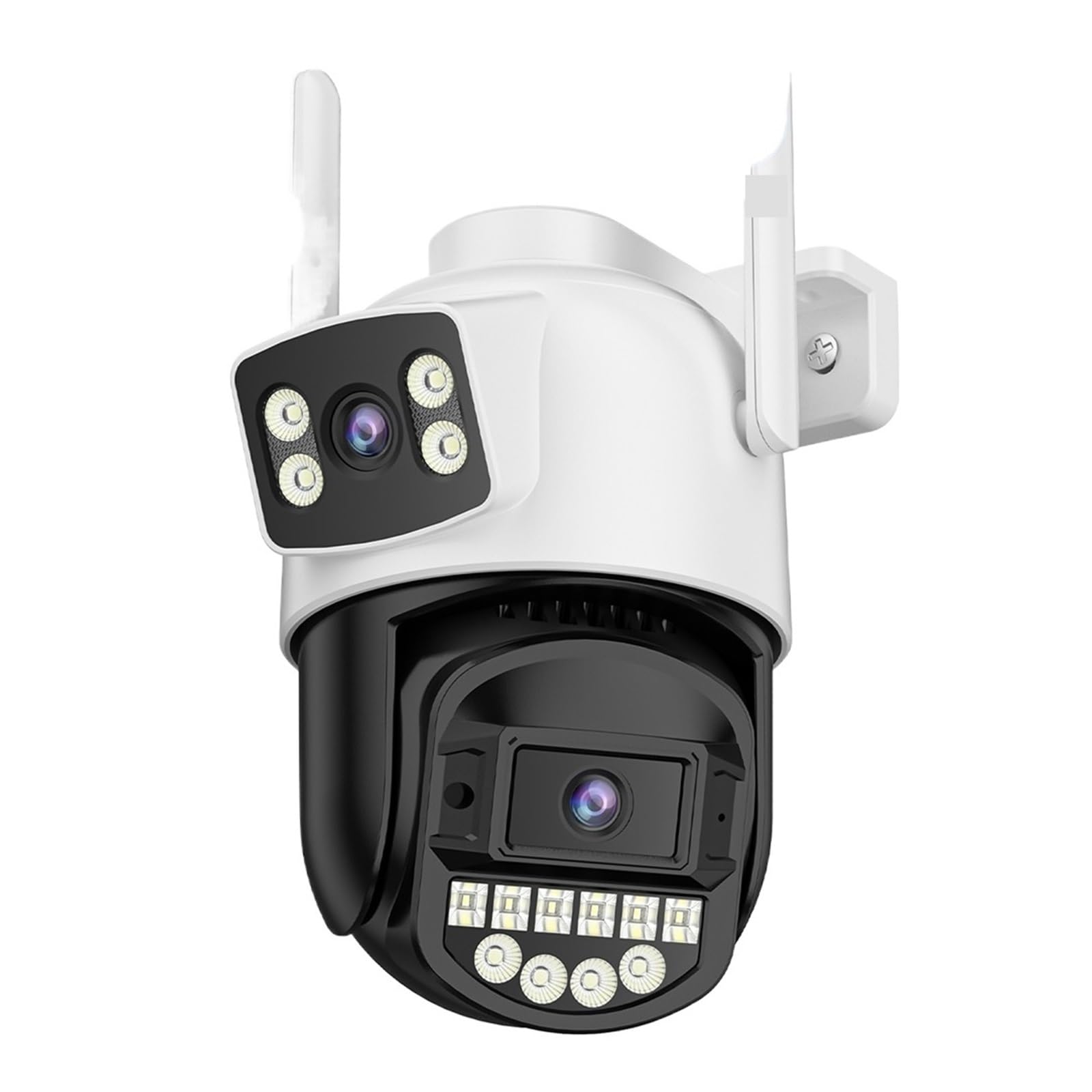 Kamera zewnętrzna z Wi-Fi, 8 MP, 5K, podwójny obiektyw, 5-krotny zoom cyfrowy, kamera CCTV PTZ IP, noktowizor, bezpieczeństwa 4K,Spokój ducha zawsze(8MP Add 32G Card)