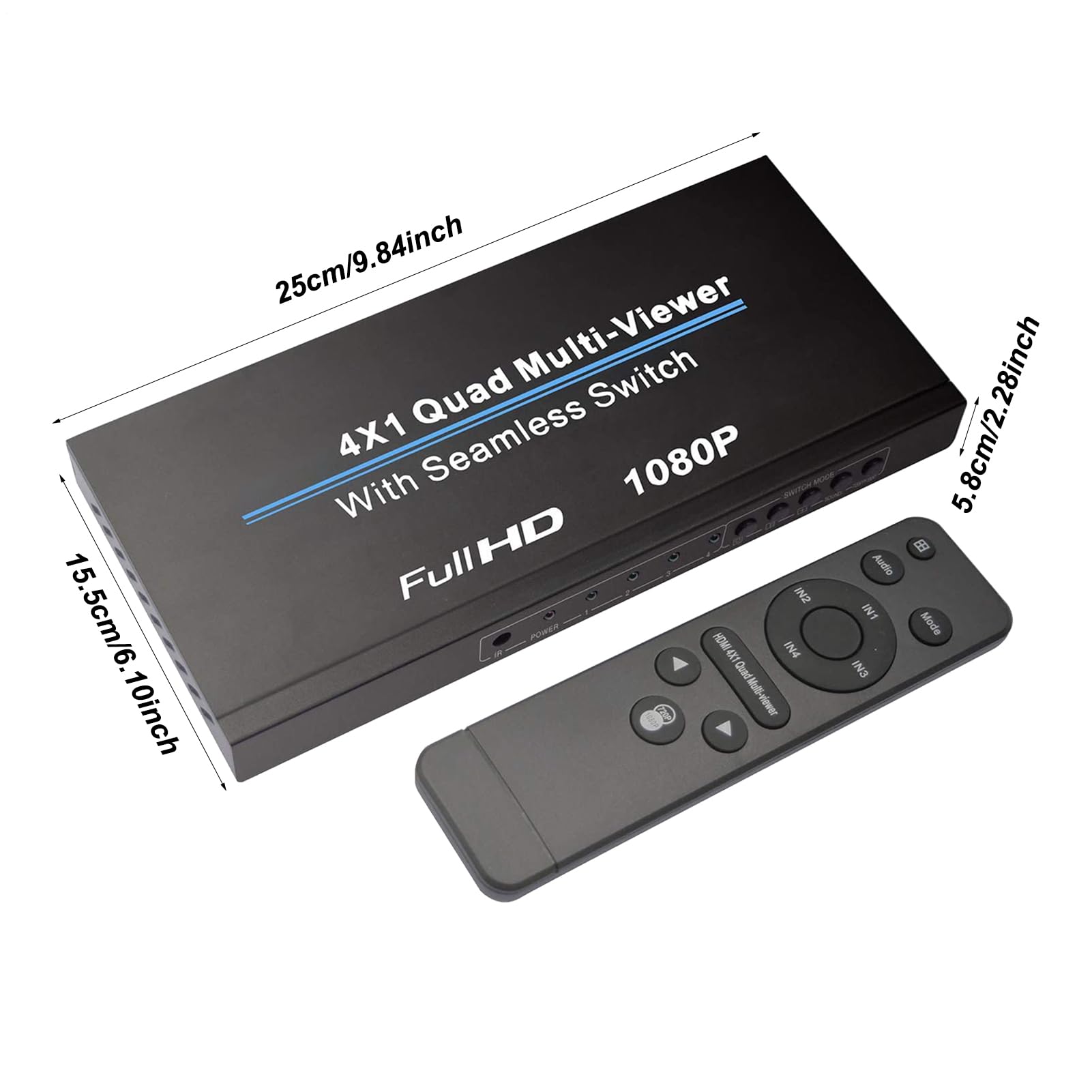 Distribuidor de vídeo de 4 vías 1080p 60 - Adaptador -HD de 4 vías