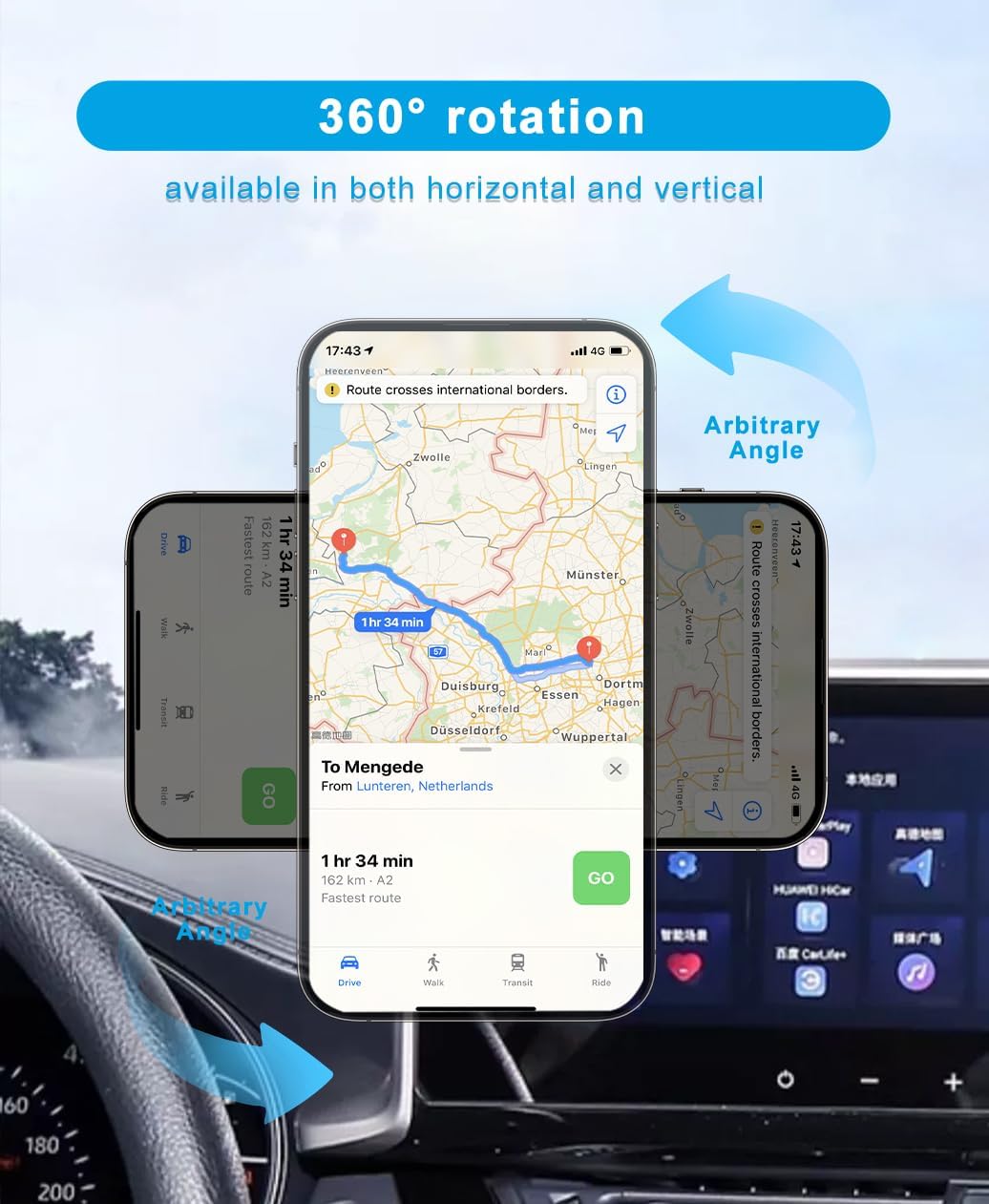 Car Phone Holder for Toyota CHR/CH-R Accessories 2019-2023 2020 2021 2022 Mount Cell Phone Holder for 2023 CHR Fit for Most Smartphones, 8Inch Screen Only
