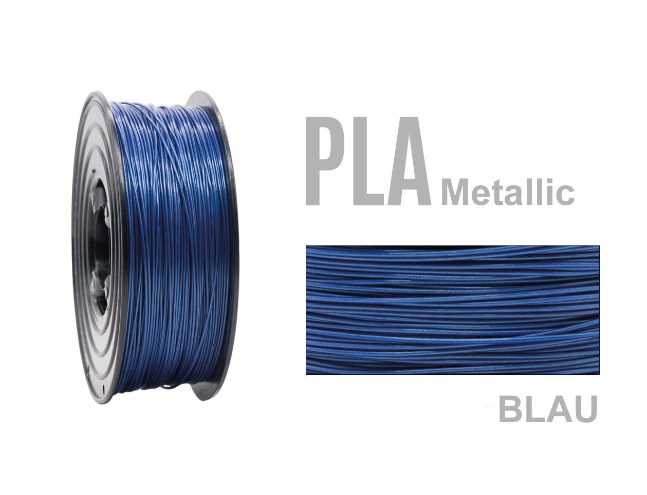 PLA Filament 1,75mm 3D Drucker oder Stift 5 er Set 5x 1Kg Metallic Set