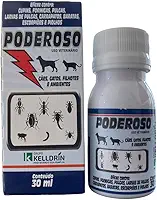 Poderoso Veterinário 30ml Indicado para cães e gatos, adultos e filhotes inseticida é indicado também para o controle de cupins, formigas, baratas e escorpiões no ambiente