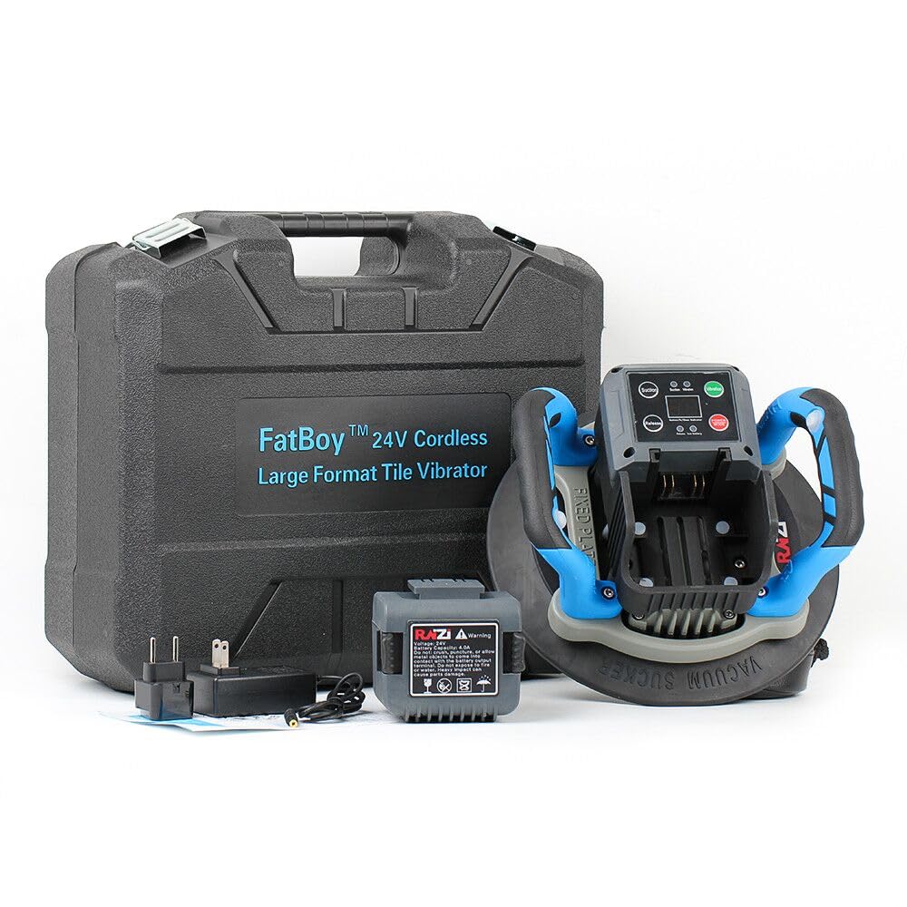 Raizi FatBoy™ 24V Professional vibrateur de carreaux grand Format mur de plancher outil vibrant Machine nivellement pose outils de Vibration de carreaux