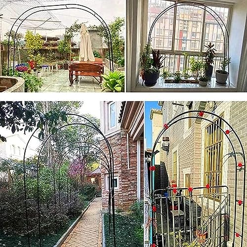Arche de jardin large 350cm support tuteur pour rosier grimpant - 4