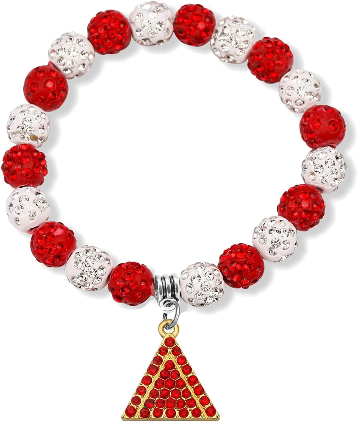 Scwasen Greek Sorority Paraphernalia Gifts for Women Soror Red Elephant Bracelet Inspired Sorority Brooch Pin Jewelry Sisterhood Gift for Soror